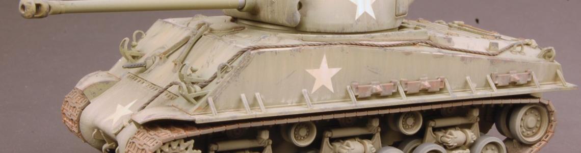 Finished model of Sherman Easy 8