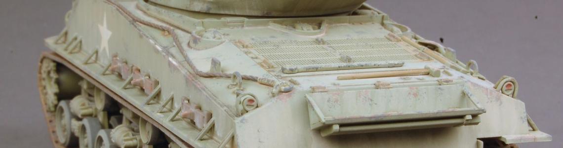 Finished model of Sherman Easy 8