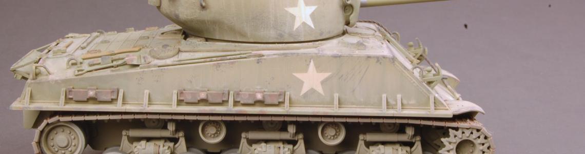 Finished model of Sherman Easy 8