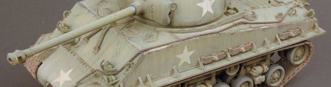 Finished model of Sherman Easy 8
