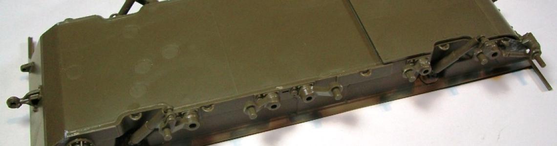 Hull and suspension arms