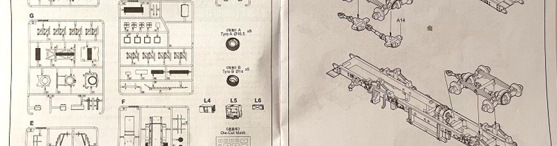 Instructions - Parts Layout and Step 1