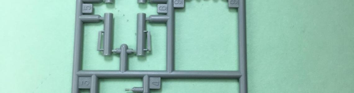 Sprue sample with tail parts