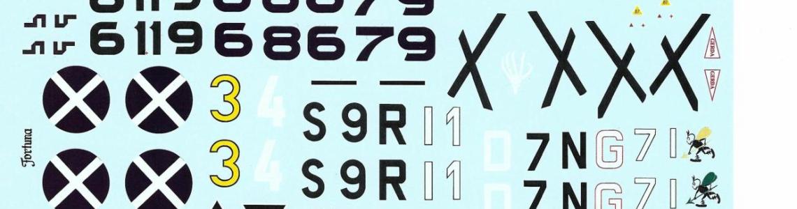 Kagero Bf 109 in Combat decals