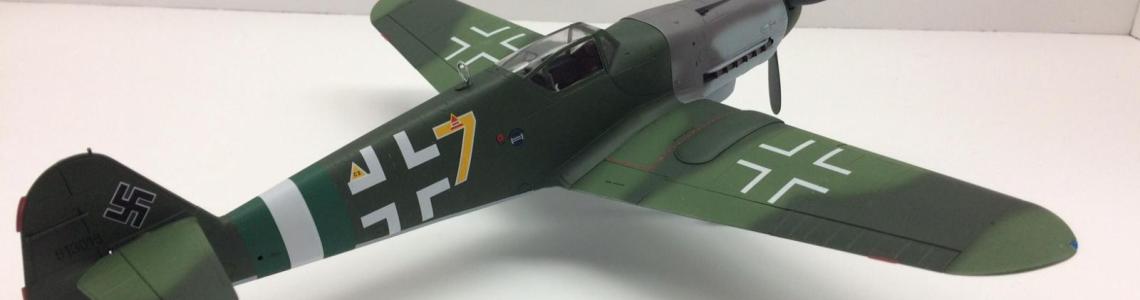 Quarter view of finished model