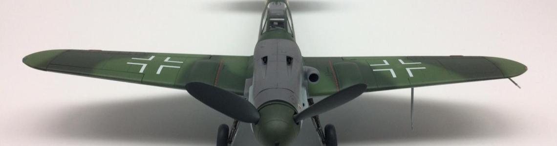 Front view of finished model