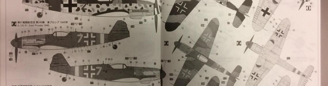 Paint scheme guide with instructions