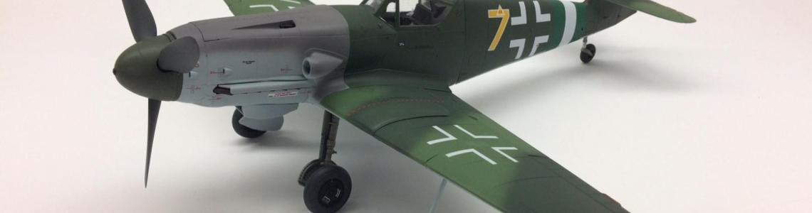 Quarter view of finished model