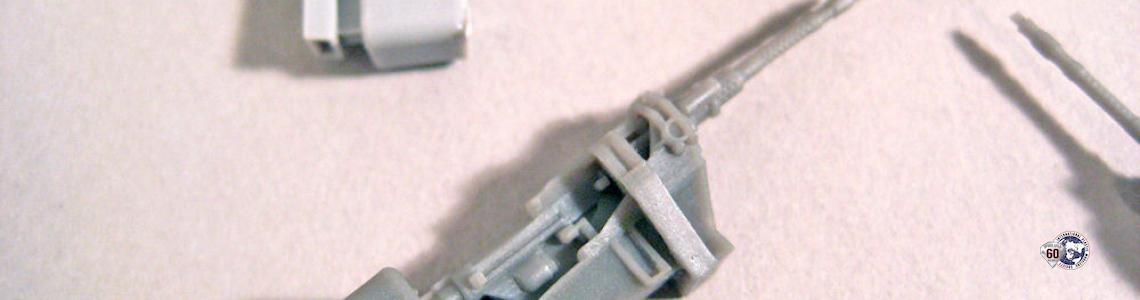 Side view of gun