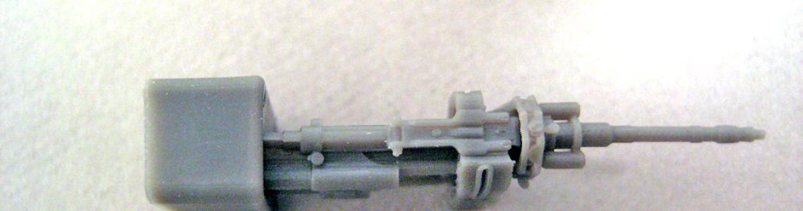 Overhead view of gun