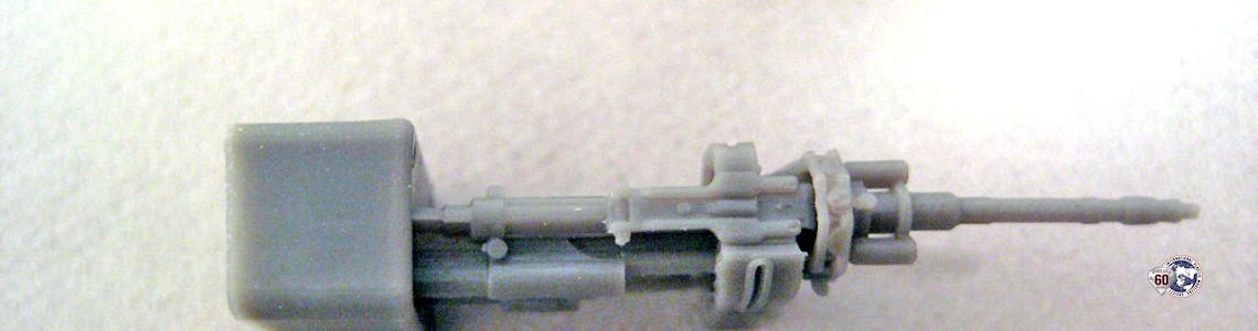 Overhead view of gun