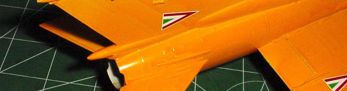 Completed model tail detail