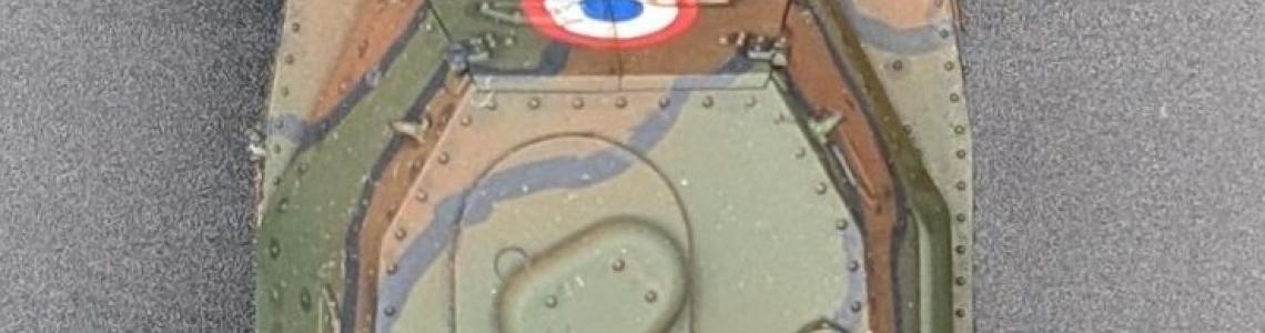 Panhard 178 Top View - Left Side Weathered