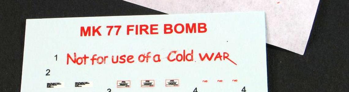 Decals - note ink on backing paper