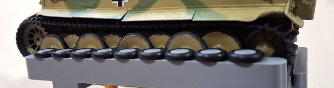 Stand with 1/35 Tank