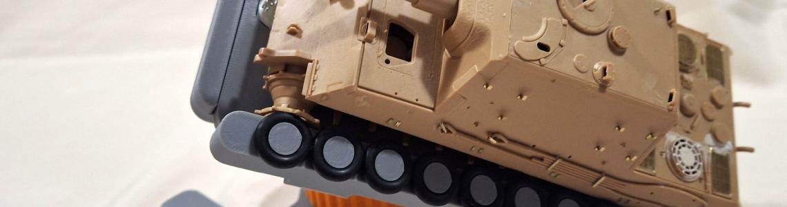 Stand with 1/48 Tank