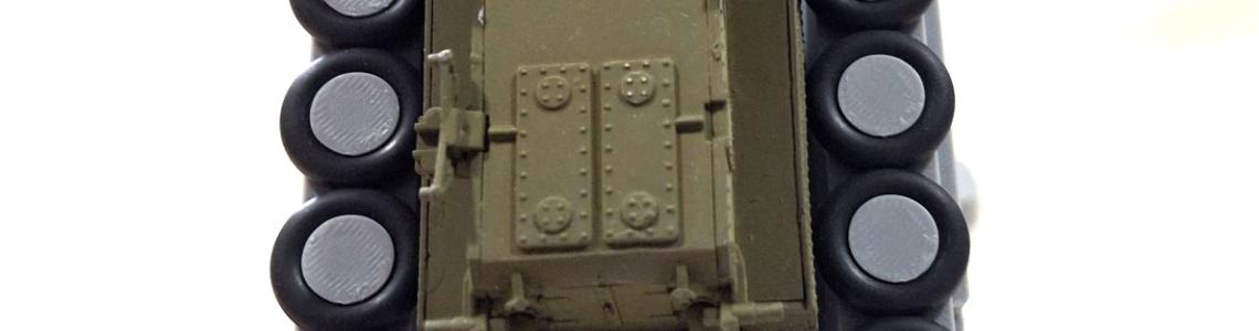 Stand with 1/72 Tank