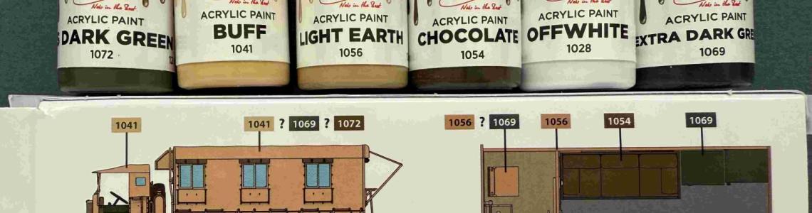 Paint Box Cover and Bottles rear