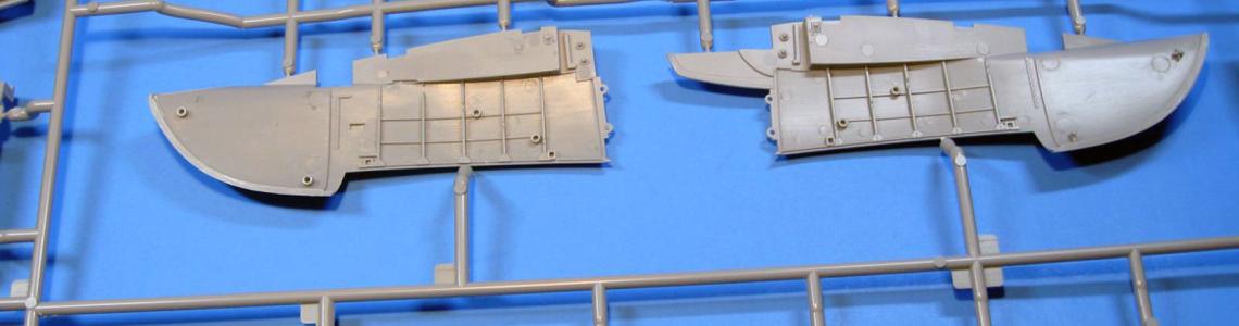 Wheel well and control surface details.