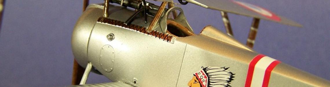 View of completed model forward fuselage port side section