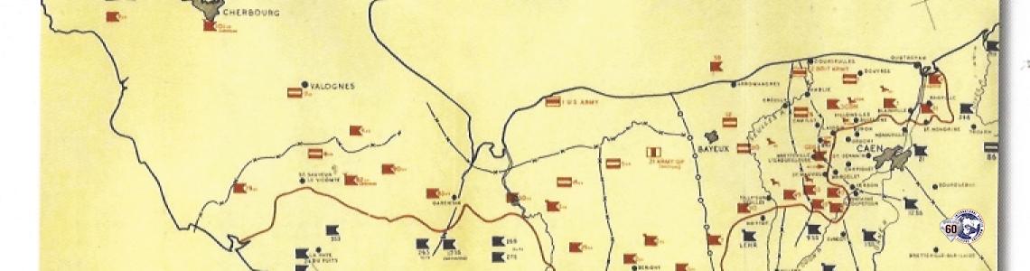 Map of Normandy