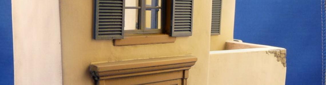 Front view of finished model