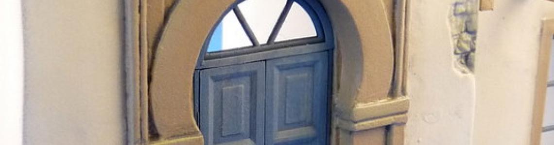 Close-up of door detail