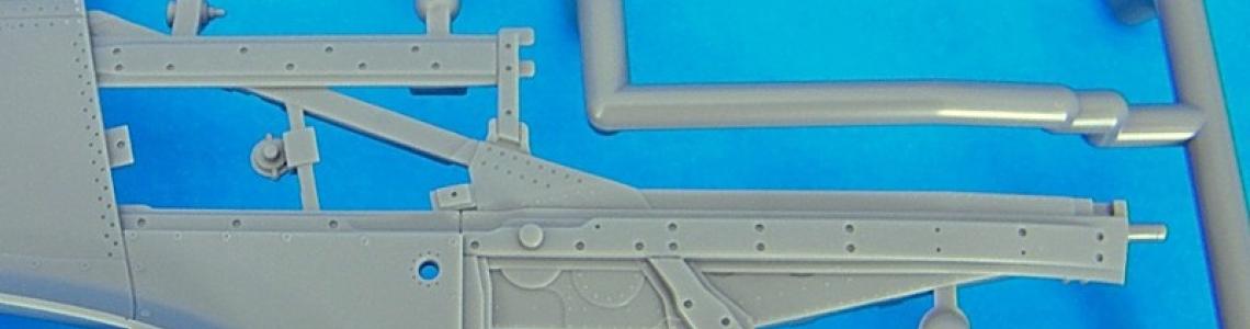 Starboard engine mount on sprue