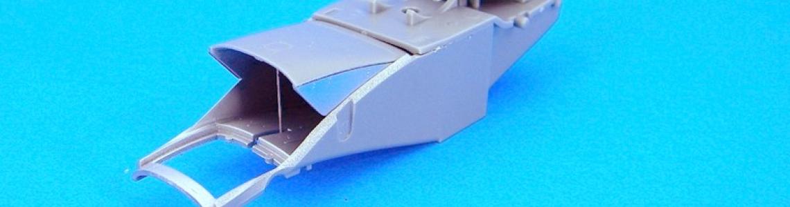 Left side of radiator assembly