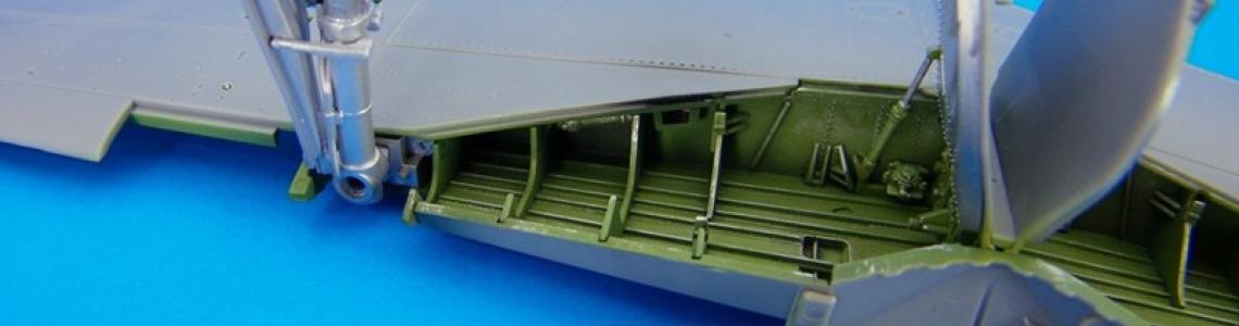 Starboard side wheel well