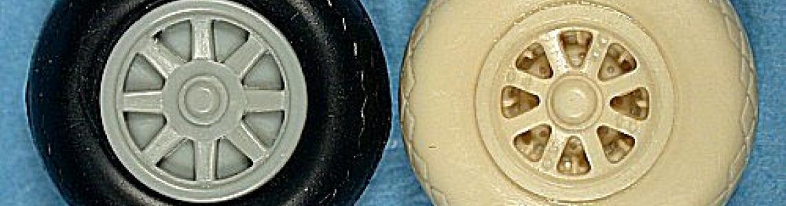 Comparison to kit-supplied wheel