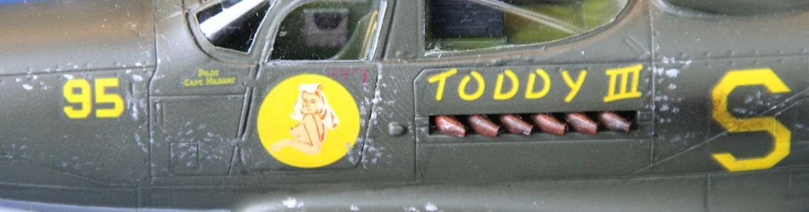 Finished model closeup of cockpit area