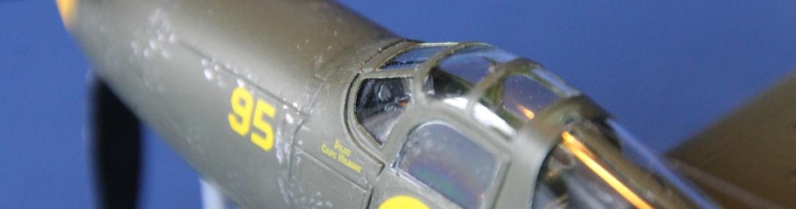 Finished model closeup of cockpit area