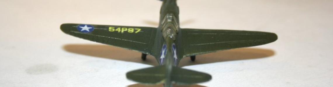 Finished model, top view