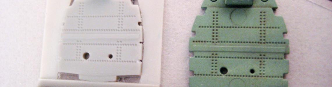 Comparison of resin & kit parts