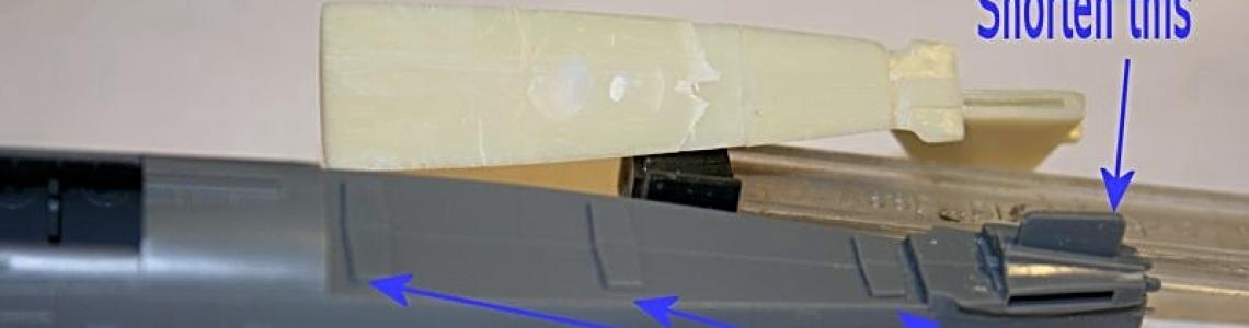 Cutting away kit section