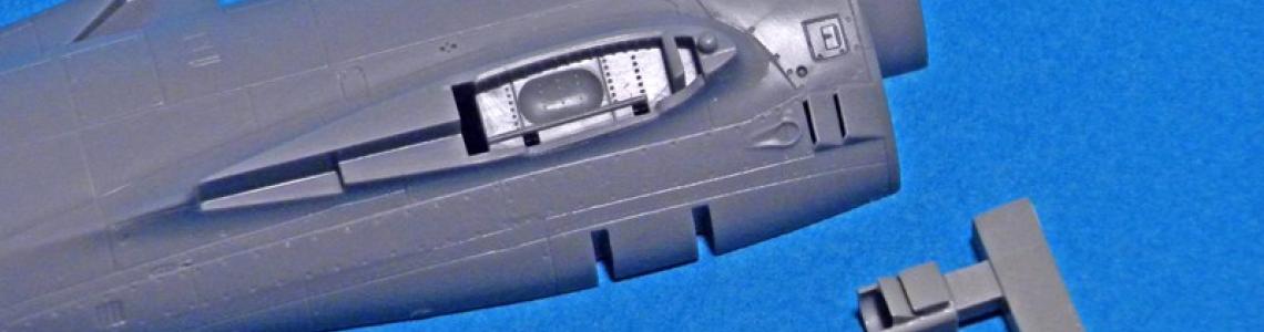 Kit fuselage with Quickboost parts shown