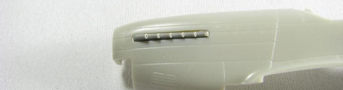 Quickboost parts installed in Hasegawa P-51 nose