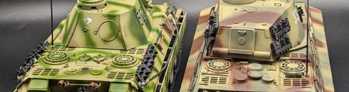 Both Tanks painted rear profile