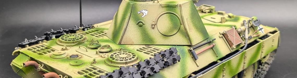 Painted Panther right rear profile view