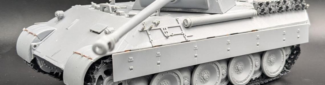 Primed Panther left side profile view