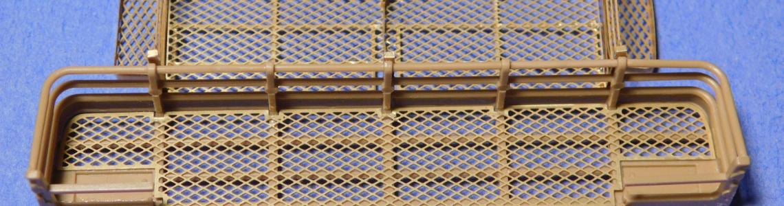 turret stowage baskets looking  aft