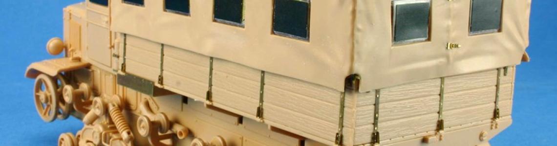 Model rear left side with kitset parts