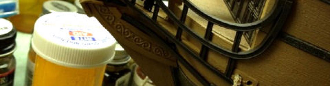 Bowsprit with black swan