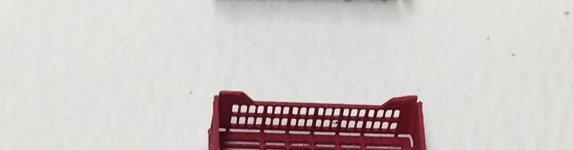 Painted short crates