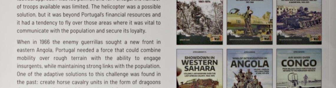 Back cover of Helion Portuguese Dragoons 1966-74