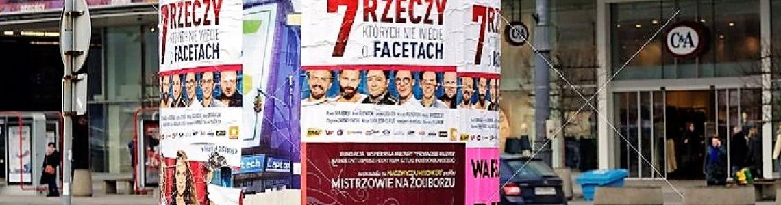 Advertising column in Poland