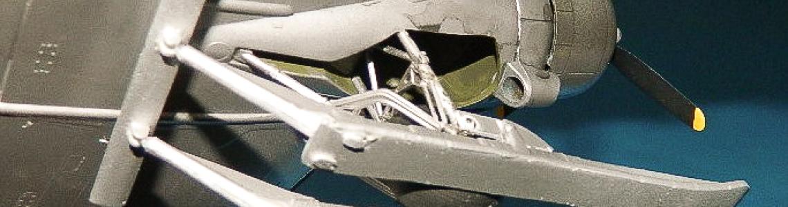 Main Gear Ski Closeup - Underside