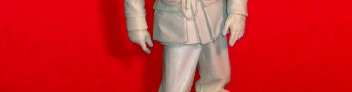 Completed unpainted figure front