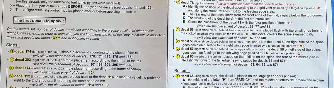 Syhart 72-117 Decal Placement Instructions